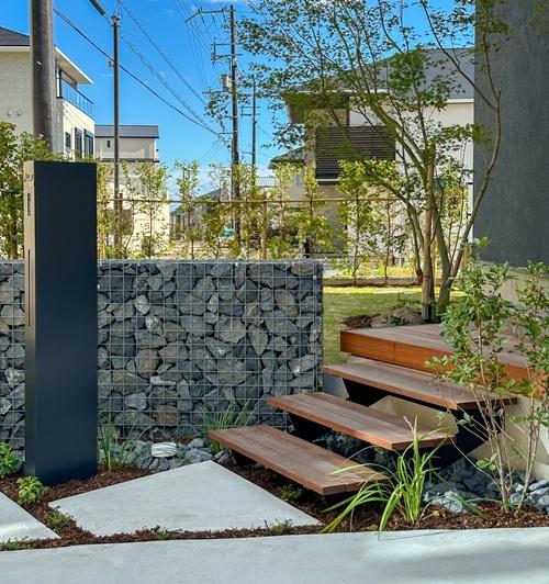 ガビオン施工例 by 山中育樹園